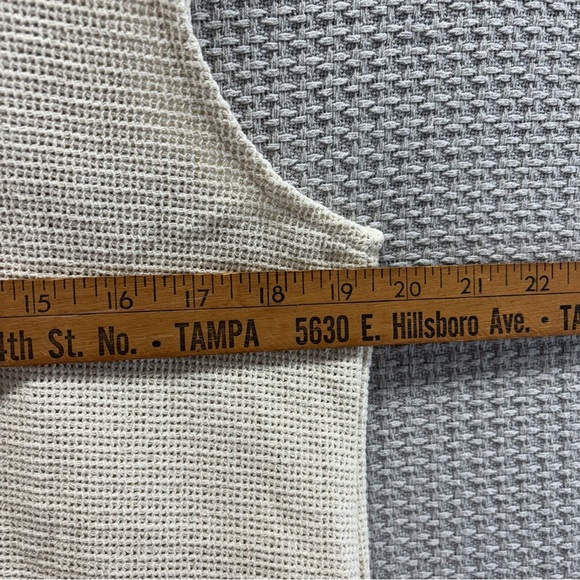 POL Two Piece Cream Knit Vest Shorts Women Small- Tweed Beach Boho Quiet Luxury - Picture 8 of 16